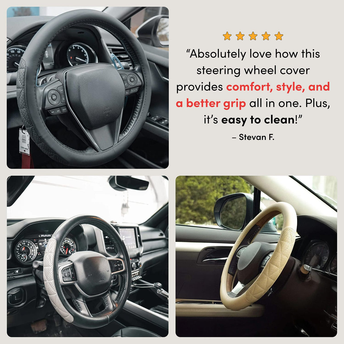 Luxury Steering Wheel Covers